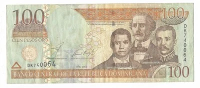 BILLET DE 100 PESOS ORO REPUBLICA DOMINICANA 2002, REPUBLIQUE DOMINICAINE TB/TTB - Photo 1/2