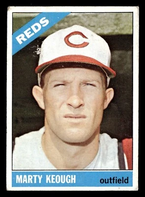 1966 Topps MARTY KEOUGH #334 GD Cincinnati Reds - Image 1 of 2
