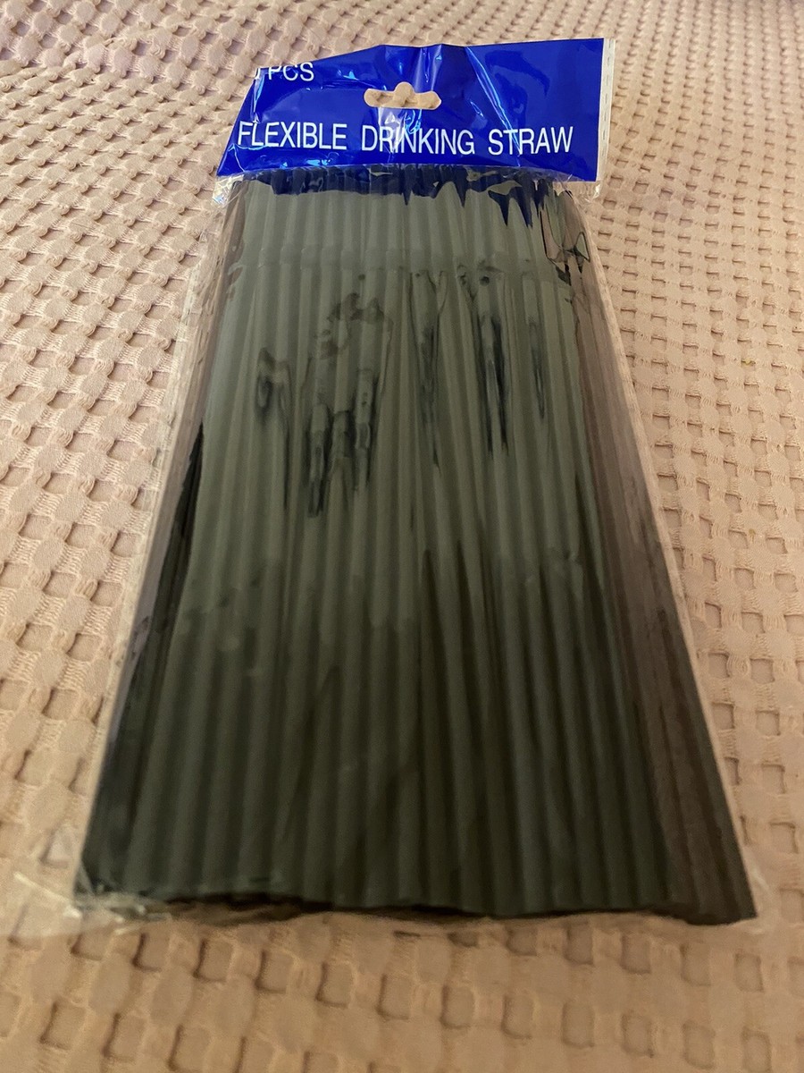 Lot De 50 Pailles En Papier Biodégradables à Rayures Rouges Et