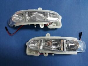 2 MIRROR CRYSTAL LENS LED TURN SIGNALS FOR 2000-2007 MERCEDES BENZ W203 C-CLASS