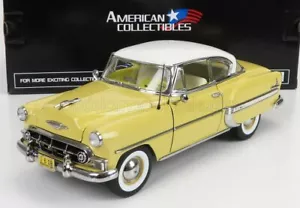 Chevrolet Bel Air 1953 Sun-Star 1/18 cupé amarillo blanco 01608 - Imagen 1 de 9