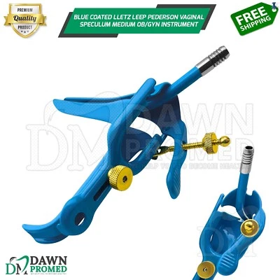 Espéculo vaginal Pederson con recubrimiento azul medio OB/GINECÓLOGO grado alemán inst Foto 1 de 4