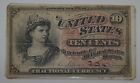 4th Series Fractional Currency 10C Note/Liberty Fr.1258 - Fine/Sealed in Plastic