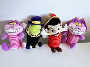 mcdonalds walt disney spring toys x 4 2003 rare alice in wonderland pinocchio - Picture 1 of 2
