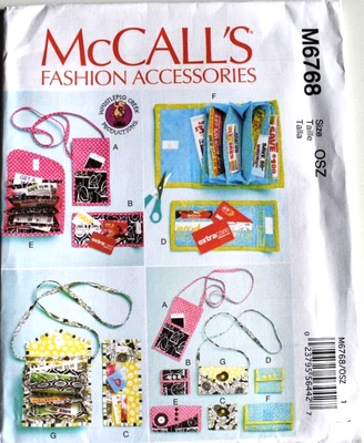 MCCALLS PATRÓN 6768 MONEDERO TELÉFONO ETC ACCESORIOS DE MODA PARA HACER SIN CORTAR 2013 FF Foto 1 de 2