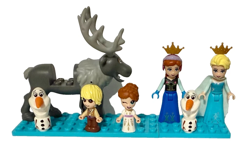 LEGO Frozen Minifigure Lot ELSA ANNA OLAF KRISTOFF & SVEN Disney Micro Figures - Image 1 of 1