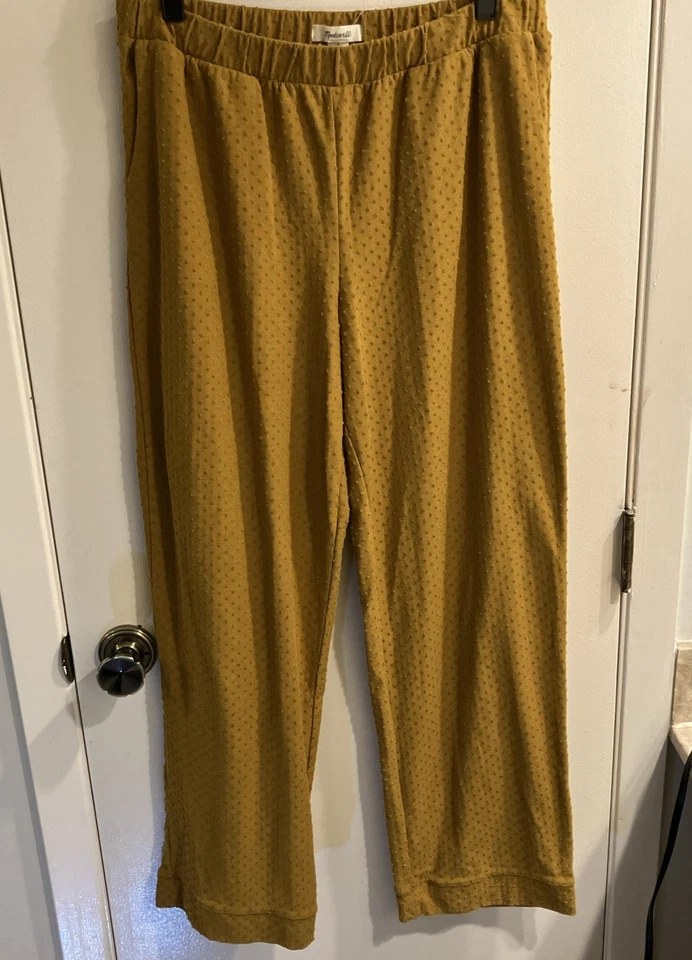 Madewell Stretch Pants With Embroidered Dots Size M - Image 1 of 4