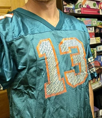 Camiseta DAN MARINO Juvenil XL/Adulto S MIAMI DOLPHINS Wilson Vintage Años 90 🐬 🏈🔥 Foto 1 de 4