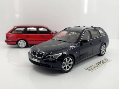 Dealer OEM 1:18 scale BMW 5er 5 Series 545i Touring(E61) Orient Blue - by Kyosho - Image 1 of 4