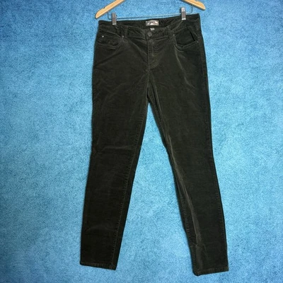 Kut From The Kloth Diana Skinny Corduroy Pants Green Size 12 - Image 1 of 4