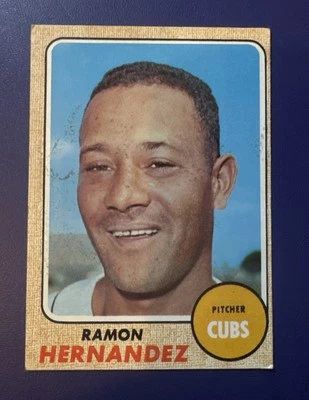 1968 TOPPS #382 RAMON HERNANDEZ CHICAGO CUBS PITCHER  *FREE SHIPPING* - Image 1 of 2