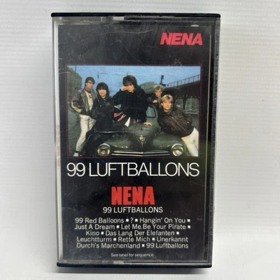 RARE OOP Nena CASSETTE TAPE 99 Luftballons red balloons Nina Hagen Band spliff ! - Image 1 of 4