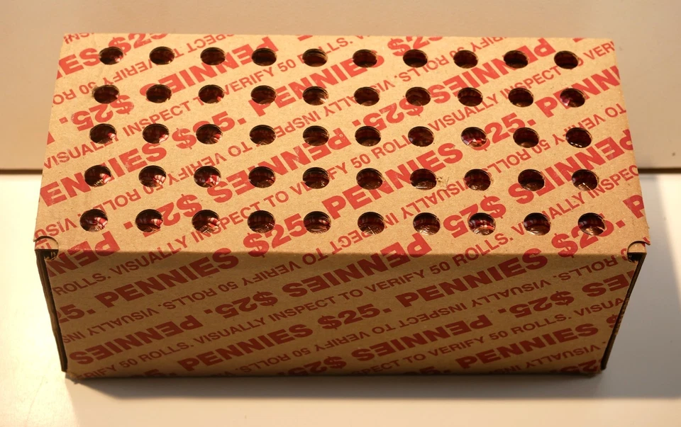 2025 D Lincoln Cent Penny Full Box (50 Bank Wrapped Rolls) BU UNC OBW - Image 1 of 1