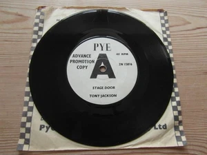 TONY JACKSON-STAGE DOOR-RARE ADVANCED PROMOTION COPY PYE 7" SINGLE-VG+ 1965 - Picture 1 of 6