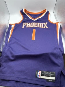 Camiseta deportiva Phoenix Suns Devin Booker #1 Nike púrpura SWINGMAN talla juvenil pequeña - Imagen 1 de 6