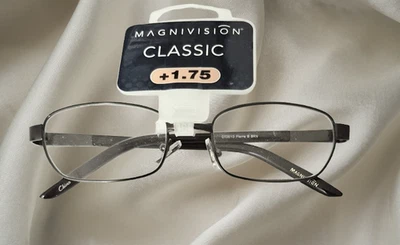 Gafas de lectura Magnivision Pierre marrón para hombre +1,75 nuevas con etiquetas Foto 1 de 2