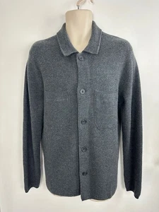 Chaqueta Jersey Boden Gris Oscuro Tejida 100% Lana Para Hombre Talla M Abotonada  - Imagen 1 de 12