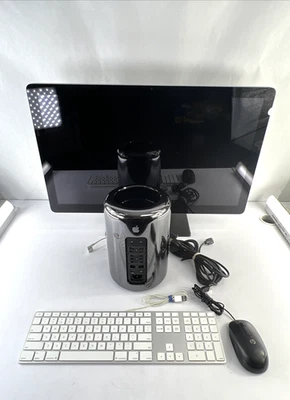 Apple Mac Pro Late 2013 Xeon E5-1650v2 16GB/512GB D500 w/27" Thunderbolt Display - Image 1 of 4