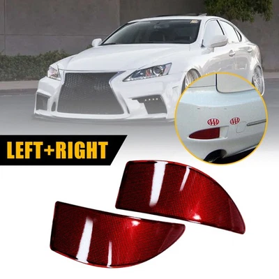 2 piezas para parachoques trasero Lexus IS250 IS350 2006-13 luz trasera LED antiniebla reflector Foto 1 de 4