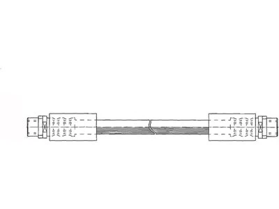 Manguera de freno delantera centrada para Audi A6 1998-2004 91926RKYB 2002 1999 2000 2001 Foto 1 de 2