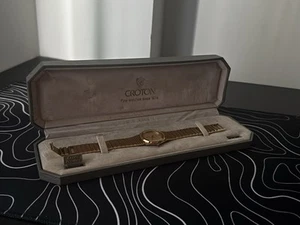 CROTON Gold-Tone Quartz Analog Women'sWatch Sz. 7" - Picture 1 of 9