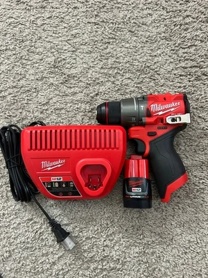 Milwaukee M12 Fuel Brushless Hammer Drill Kit Brand New - Image 1 of 2