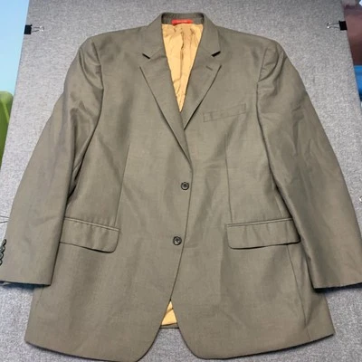 Blazer para hombre IZOD talla 46R gris oscuro abrigo deportivo chaqueta Macy's mezcla de poliéster MB Foto 1 de 4