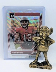2024 Panini Donruss Optic - Mike Evans #186 Holo Prizm Silver Wave /300 - Picture 1 of 3
