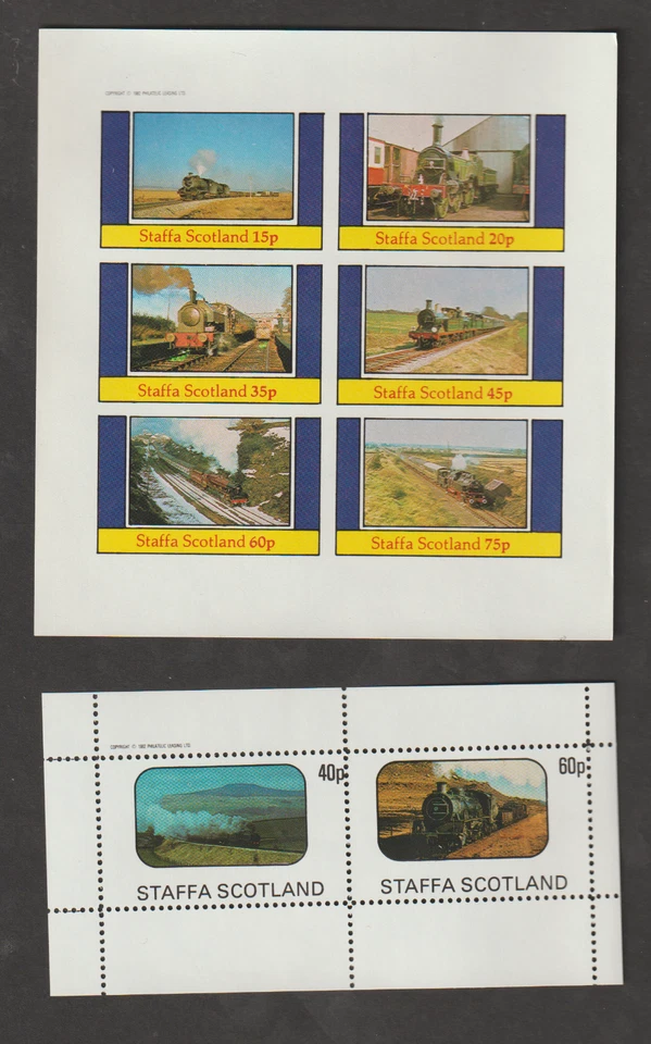 Staffa Scotland trains transportation blocks MNH - Image 1 of 1