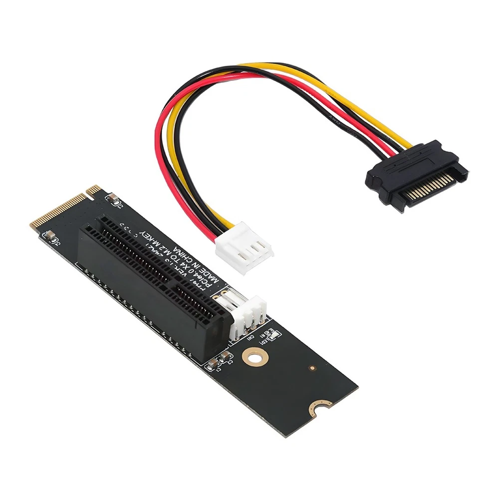 Scheda Riser NGFF M.2 A PCI-e 4X Adattatore M2 M Key A PCIe X4 con Indicato1474 - Imagen 1 de 4