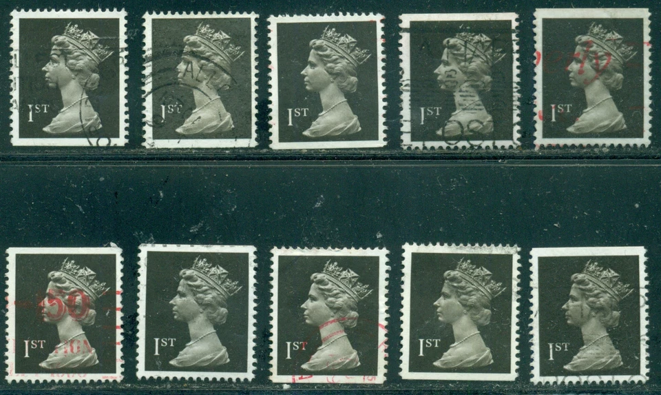 GRAN BRETAÑA SG-1447, MÁQUINA SCOTT # MH183, USADA, 10 SELLOS, ¡GRAN PRECIO! Foto 1 de 1