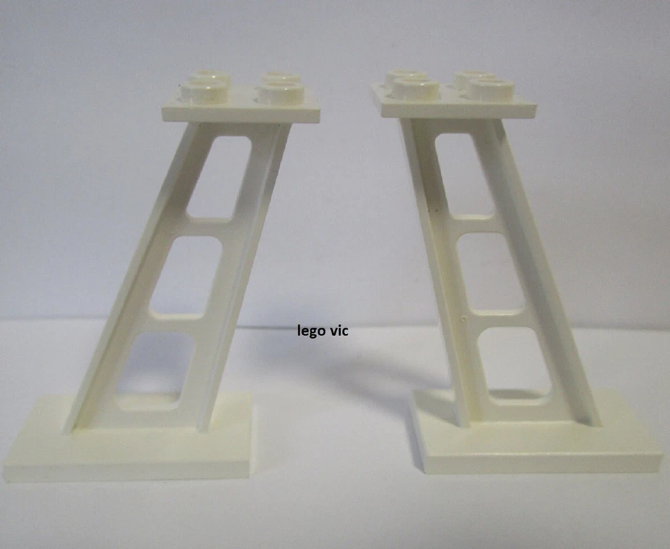 Lego 4476b x2 Support 2x4x5 White City 60103 Heroes 76103 Space 6988 MOC B28 - Photo 1/1