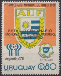 F-EX25036 URUGUAY MNH 1979 SOCCER FOOTBALL FUTBOL CENTENARIAL ARGENTINA´78. - Picture 1 of 1