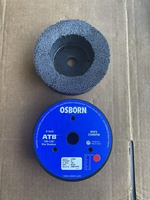 *Lote de 2* Nuevo Osborn 6" Diámetro 80 Grano Cerámica Disco Cepillo P/N: 47039 2500RPM Foto 1 de 4