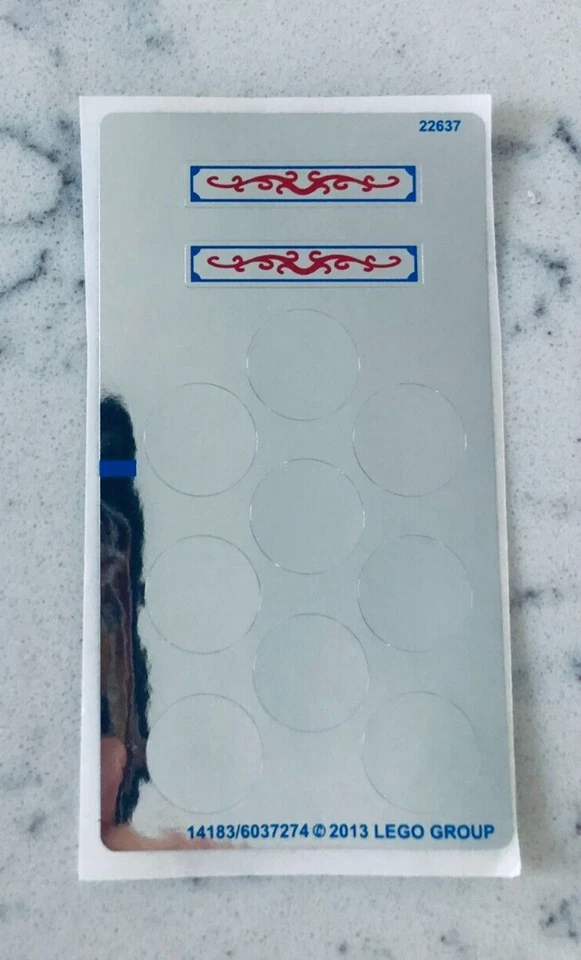 LEGO STICKER SHEET  for 10235 Winter Village Market, New & Genuine! - Image 1 of 1