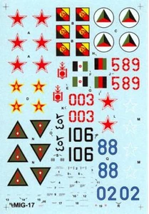 Hi Decals 1/72 MIKOYAN MiG-17 "FRESCO A" Soviet Jet Fighters - Picture 1 of 3