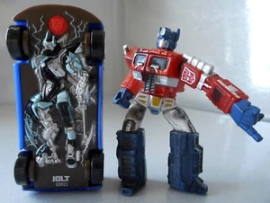 Transformers Optimus Prime 2006 Figure 2.5" Diecast + Autobot Jolt 1/64 Chevy - Picture 1 of 8