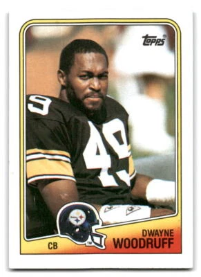 Dwayne Woodruff 1988 Topps #174 Pittsburgh Steelers FOOTBALL - Image 1 of 2