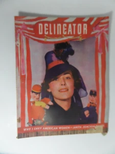 Revista de moda vintage Delineator noviembre 1936 15 centavos lotes de anuncios antiguos ordenados - Imagen 1 de 1