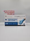 Jena Disposble Multi-Purpose Blue Vinyl Gloves Medium Size Pack Of 200 Gloves