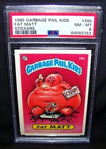 GARBAGE PAIL KIDS, 1985, 1st Series - #26b Fat MATT - Matte - OS1 - PSA 8, NM-MT - Picture 1 of 2