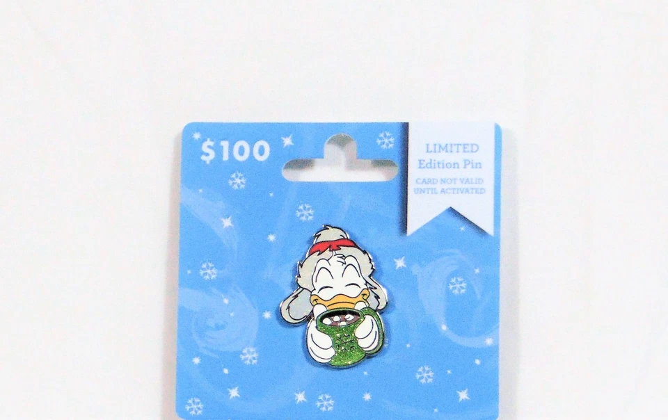 Значок Дональда с какао-кружкой Disney 2019 рождественские праздники подарочная карта LE 2655 - Изображение 1 из 1