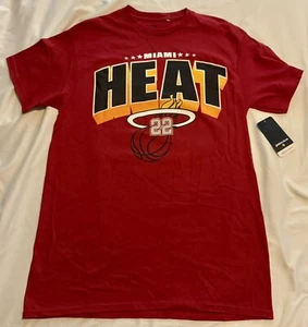 Miami Heat Jimmy Butler T-Shirt Size Medium Big Graphic Front Back NBA Red #22 - Picture 1 of 5