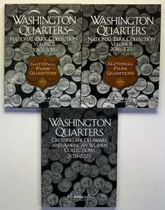 2010 - 2025 Nat Park, WCD & Women 148 Quarter PD Complete Set w/3 Harris Folders - Picture 1 of 10