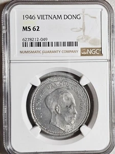 Vietnam 1 Dong 1946 NGC MS 62 - Picture 1 of 2