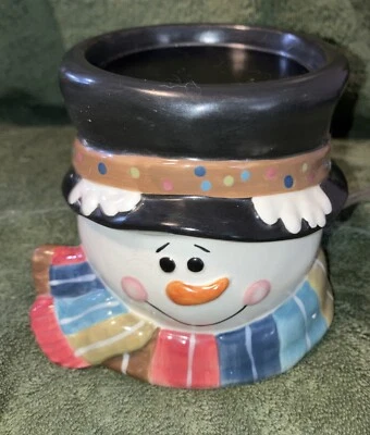 Muñeco de nieve Gold Canyon aroma cera calentador vacaciones Navidad decoración vela accesorio Foto 1 de 3