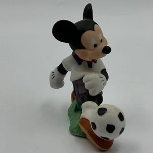Vintage Walt Disney Mickey Mouse Soccer Figurine Schmid Collectible Sports Decor - Picture 1 of 7