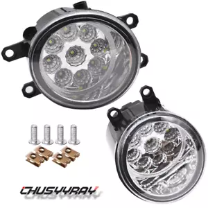 2PCS 3.5inch 30W DRL Round LED Fog Light Driving Lamp For Toyota Corolla Camry - Picture 1 of 14