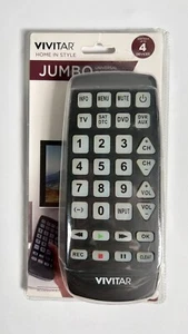 Vivitar 4 Device Jumbo Universal Remote #VIV-URC-730 - Picture 1 of 4