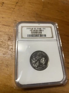 2000 S NGC PR69 Cameo Clad South Carolina 25c State Quarter PF-69 - Picture 1 of 2